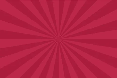 Bright red striped abstract background. Vintage radial art print. Festive pop イラスト素材