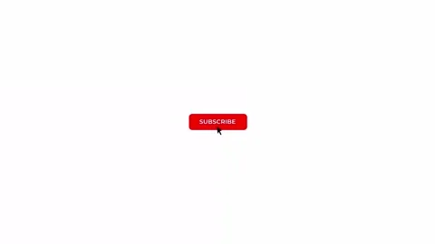Bright Red Subscribe Button on Simple White Background Stock Footage 336970312
