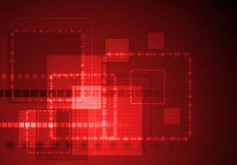 Bright red technology background. Vector design eps 10 Bright red technolo... Stock Photos