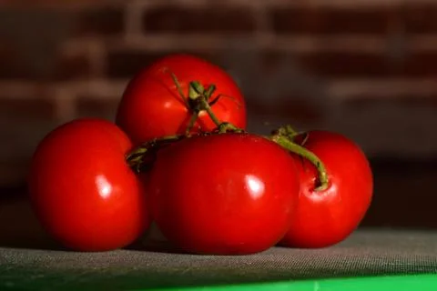 Bright Red Tomatoes Stock Photos