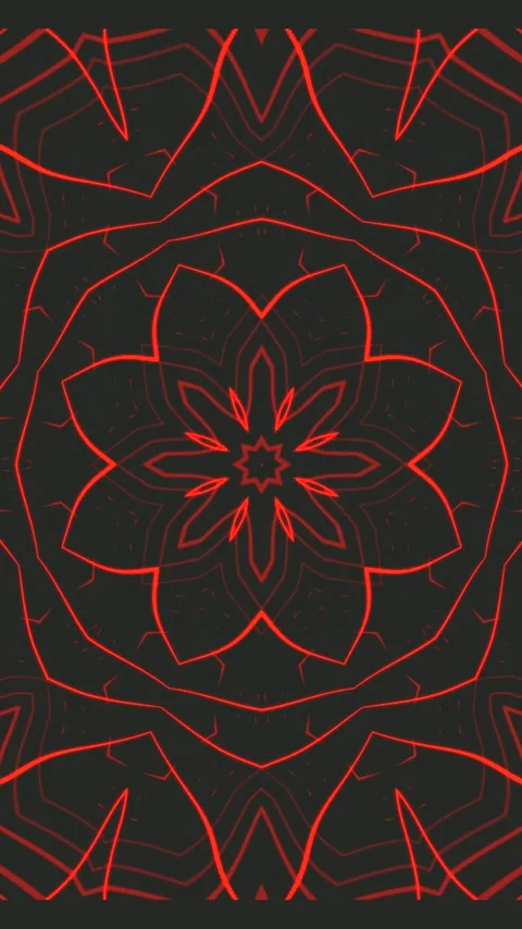 Bright red tunnel pattern loop for screensaver and wallpaper display Stock Footage 322779250