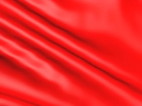Bright red waves silk solid background fabric for the backdrop. Stock Footage 72995872