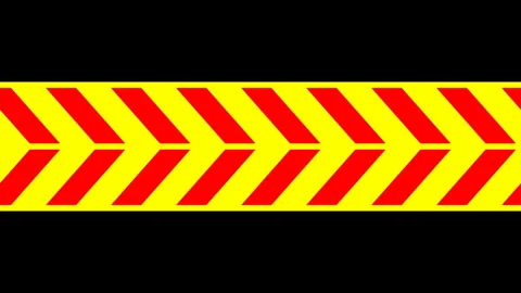 A bright red-yellow arrow on a black bac... | Stock Video | Pond5