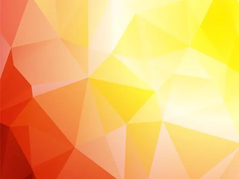 Bright red yellow triangular background Stock Illustration