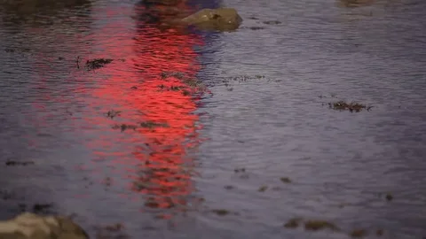 Bright reflection in the water Stock Footage 71312828