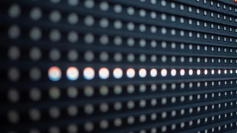 Bright RGB led elements close-up shoot with shallow depth of field Stock Photos