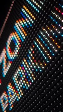 Bright RGB led elements close-up shoot with shallow depth of field Stock Photos