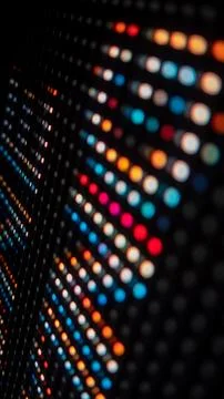Bright RGB led elements close-up shoot with shallow depth of field Stock Photos