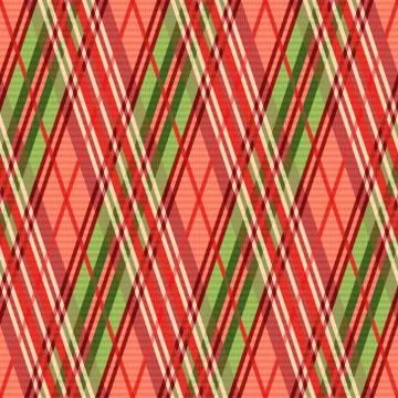 Bright rhombic seamless pattern in red hues Illustrazione stock