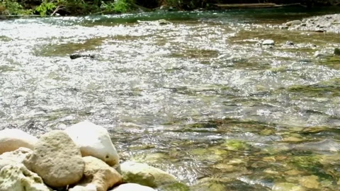 Bright River Flow Video stock 323780286