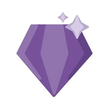 Bright ruby on white background Stock Illustration