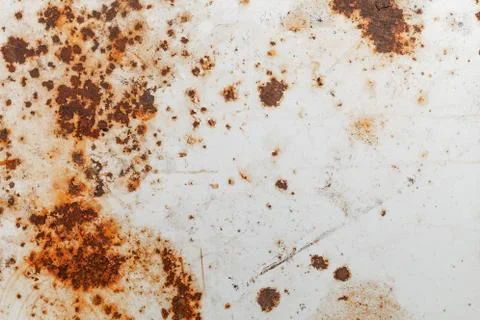 Bright rust stains texture paint showing through to rust Stock Photos