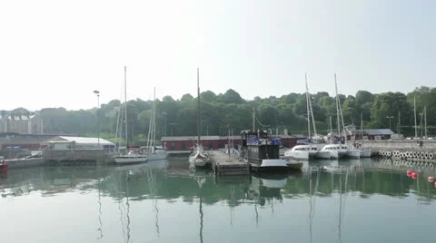 Bright sailboats Stock Footage 25273367