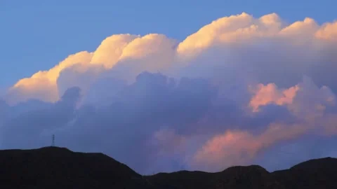 Bright saturated clouds Stock Footage 226947161