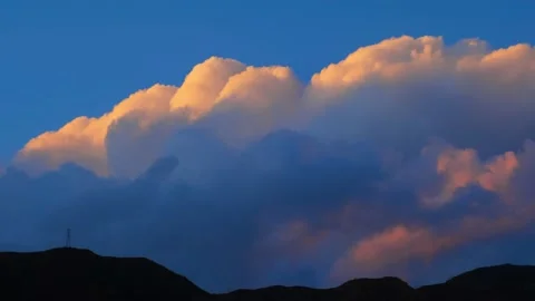 Bright saturated clouds Stock Footage 226947570