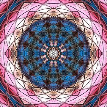 Bright, saturated, oriental pattern with a detailed drawing イラスト素材
