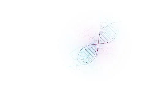 Bright scientific background. A creative idea for your business concept. DNA  Stock Illustration