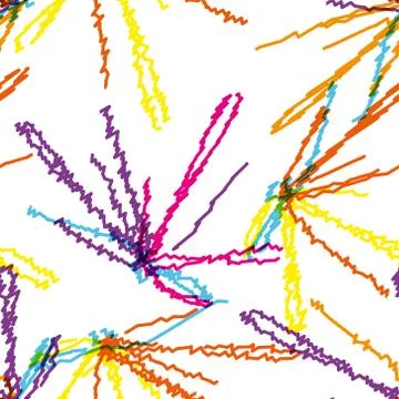 Bright scribble lines Stock Illustration