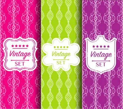 Bright seamless color vector pattern made of forged elements イラスト素材