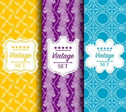 Bright seamless color vector pattern made of forged elements Stock Illustration