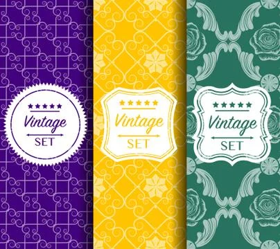 Bright seamless color vector pattern made of forged elements Stock-Illustration