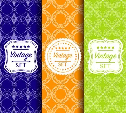 Bright seamless color vector pattern made of forged elements イラスト素材
