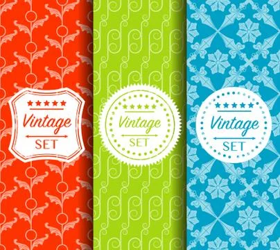 Bright seamless color vector pattern made of forged elements Stock Illustration