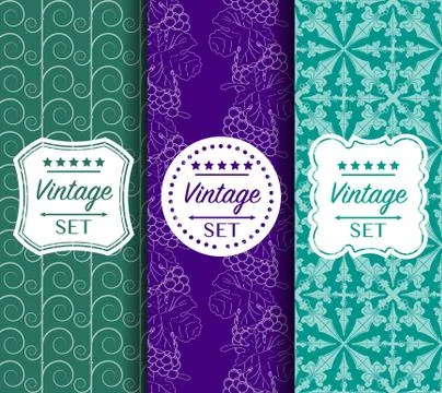 Bright seamless color vector pattern made of forged elements Stock Illustration