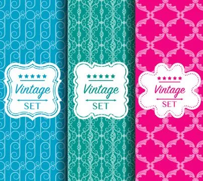 Bright seamless color vector pattern made of forged elements Stock Illustration