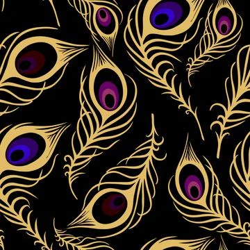 Bright seamless pattern of blue-violet and black-and-white butterflies Stock Illustration