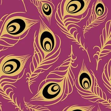 Bright seamless pattern of blue-violet and black-and-white butterflies Stock Illustration