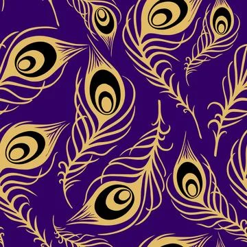 Bright seamless pattern of blue-violet and black-and-white butterflies Stock Illustration