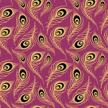 Bright seamless pattern of blue-violet and black-and-white butterflies Stock Illustration
