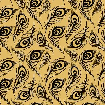 Bright seamless pattern of blue-violet and black-and-white butterflies on a.. Stock Illustration