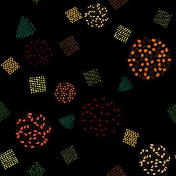 Bright seamless pattern with colored autumn leaves. Stock Illustration