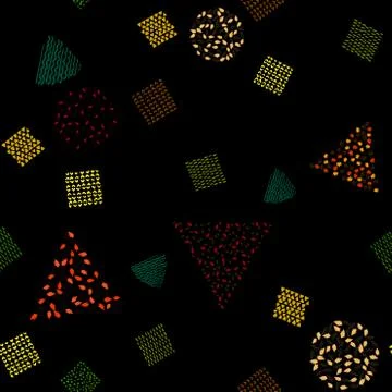 Bright seamless pattern with colored autumn leaves. Stock Illustration