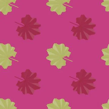 Bright seamless pattern in exotic style with tropic leaf ornament. Pink backg Illustrazione stock