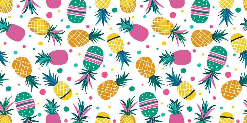 Bright seamless pattern multicolored pink yellow turquoise neon painted pin.. Illustrazione stock
