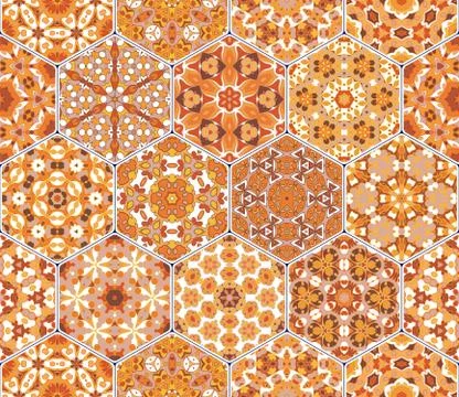 Bright seamless pattern tiles 스톡 일러스트