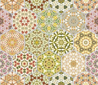 Bright seamless pattern tiles. Stock-Illustration