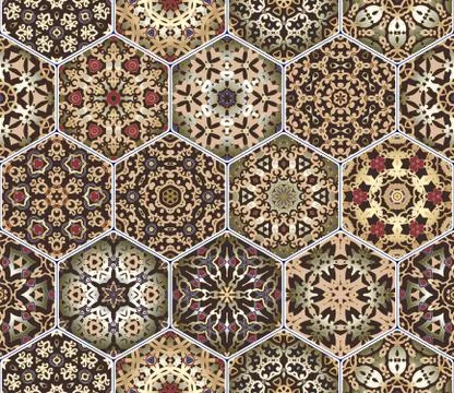 Bright seamless pattern tiles 스톡 일러스트