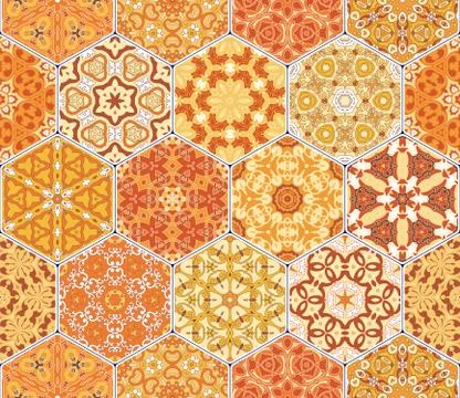 Bright seamless pattern tiles 스톡 일러스트