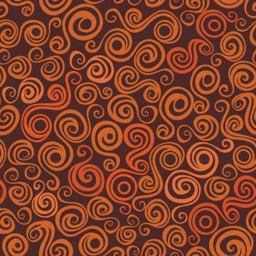 Bright seamless texture with curly elements Stock Illustration