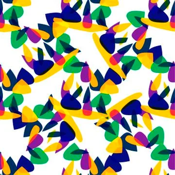 Bright seamless vector pattern for banner, card, invitation, textile, fabric, Stock Illustration