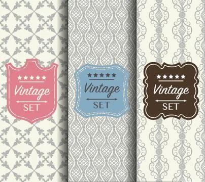 Bright seamless vector pattern made of forged elements Illustrazione stock