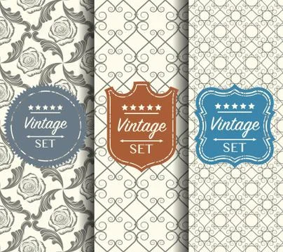 Bright seamless vector pattern made of forged elements 스톡 일러스트