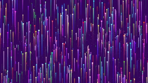 Bright Seductive Blue Background Beautiful Line Of Particles Stock Footage 86867180