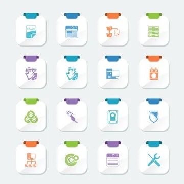 Bright Server Side Computer icons Stock-Illustration