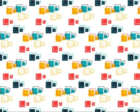 A bright set of colored squares on a white background, background for Wallpapers Stock Illustration
