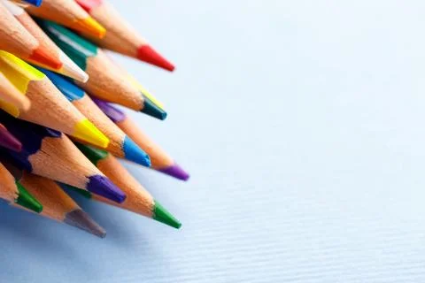 Bright sharp pencils are ready for drawing Foto stock